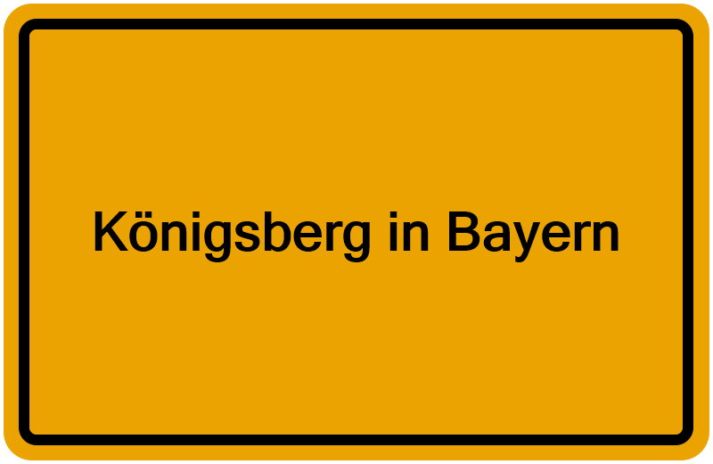 Handelsregisterauszug Königsberg in Bayern